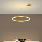 Lustre Suspension Cercle | Salon & Salle À Manger Noir / 60Cm 1 Anneau