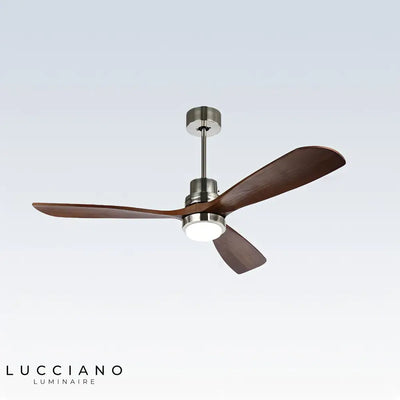 Houten ventilatorkroonluchter