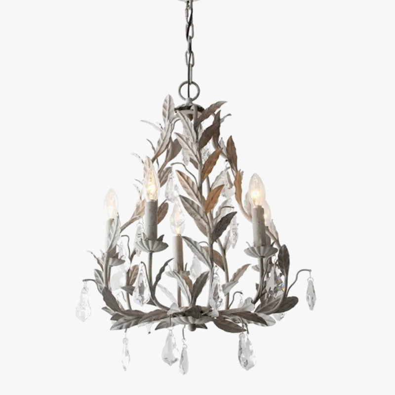 Lustre métal vintage élégant lumineux