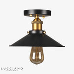 Lustre Vintage Noir Et Doré 22Cm Luminaire Chambre