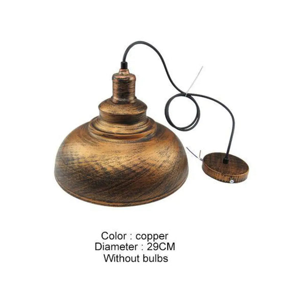 Lustre Vintage Style Bronze Luminaire Doré