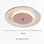 Macaron Led: Plafonnier Design Coloré Rose Luminaire Chambre