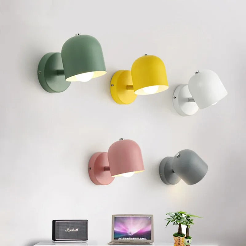 Applique murale dôme macaron moderne LED 1 lumière