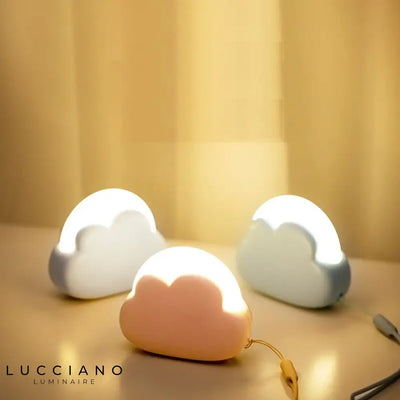 Mini LED lamp in the shape of a colorful cloud with variable intensity