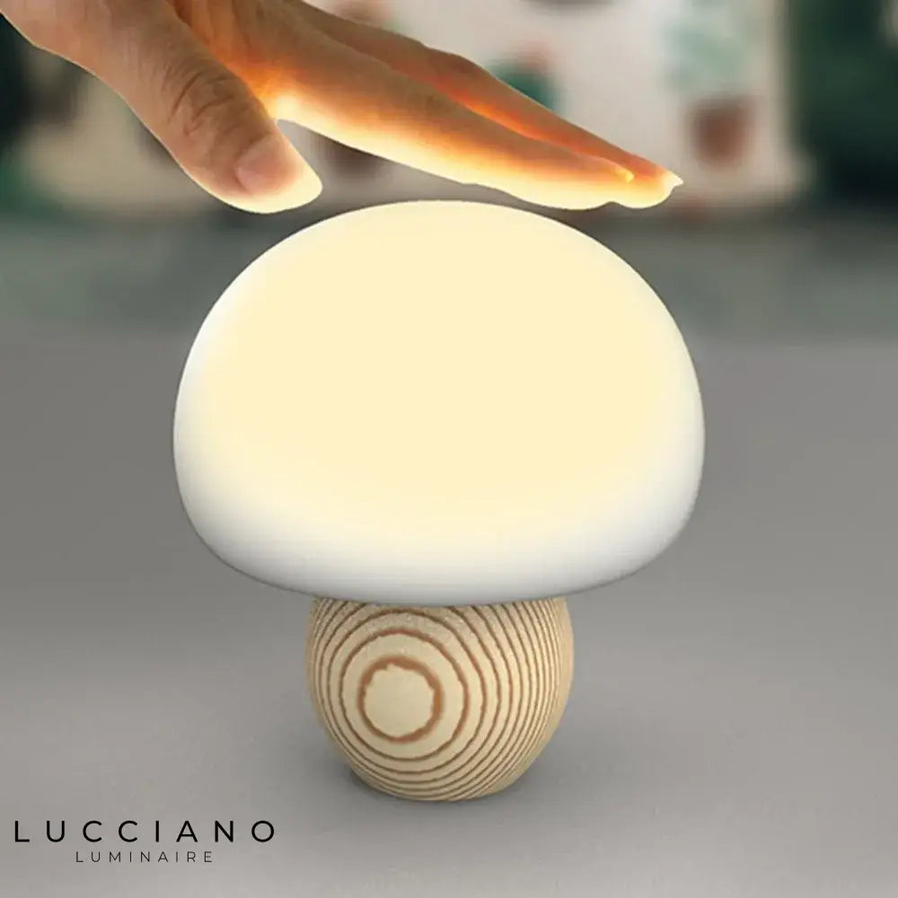 Mini lampe magnétique en forme de champignon avec capteur tactile USB