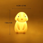 Mini veilleuse lapin en Silicone