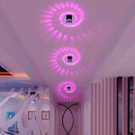 Modern Led Ceiling Light 3W Rgb Wall Sconce For Art Gallery Decoration Living Room Front Balcony
