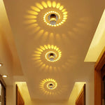 Modern Led Ceiling Light 3W Rgb Wall Sconce For Art Gallery Decoration Living Room Front Balcony