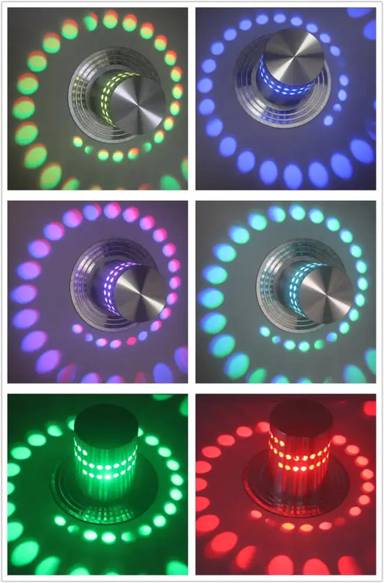 Modern Led Ceiling Light 3W Rgb Wall Sconce For Art Gallery Decoration Living Room Front Balcony