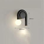 Nolvety Applique 2 Led Luminaires Confortables Intelligents Noir / Blanc Chaud (2700-3500K)