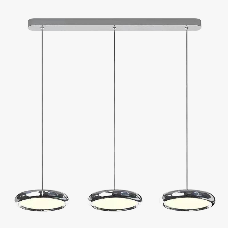 Lustre moderne en aluminium circulaire