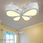 Papillon Blanc Plafonnier Enfant Luminaire Chambre