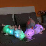 Peluche veilleuse licorne à lumière LED
