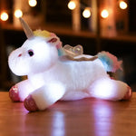 Peluche veilleuse licorne aillée