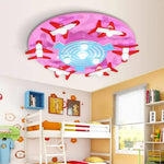 Plafonnier Avions Enfant Rond Luminaire Chambre