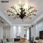 Plafonnier Branche Cristal Floral Luminaire Chambre