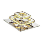 Plafonnier Carré Cristal Moderne 27 X 27Cm / Froide Luminaire Chambre