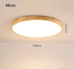 PLAFONNIER EN BOIS À LED TRÈS FIN EN FORME DE ROND