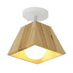 Plafonnier En Bois Style Japonais Blanc - 1 Lampe Luminaire Chambre