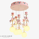 Plafonnier Enfant Carrousel Chevaux Luminaire Chambre