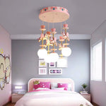 Plafonnier Enfant Carrousel Chevaux Luminaire Chambre