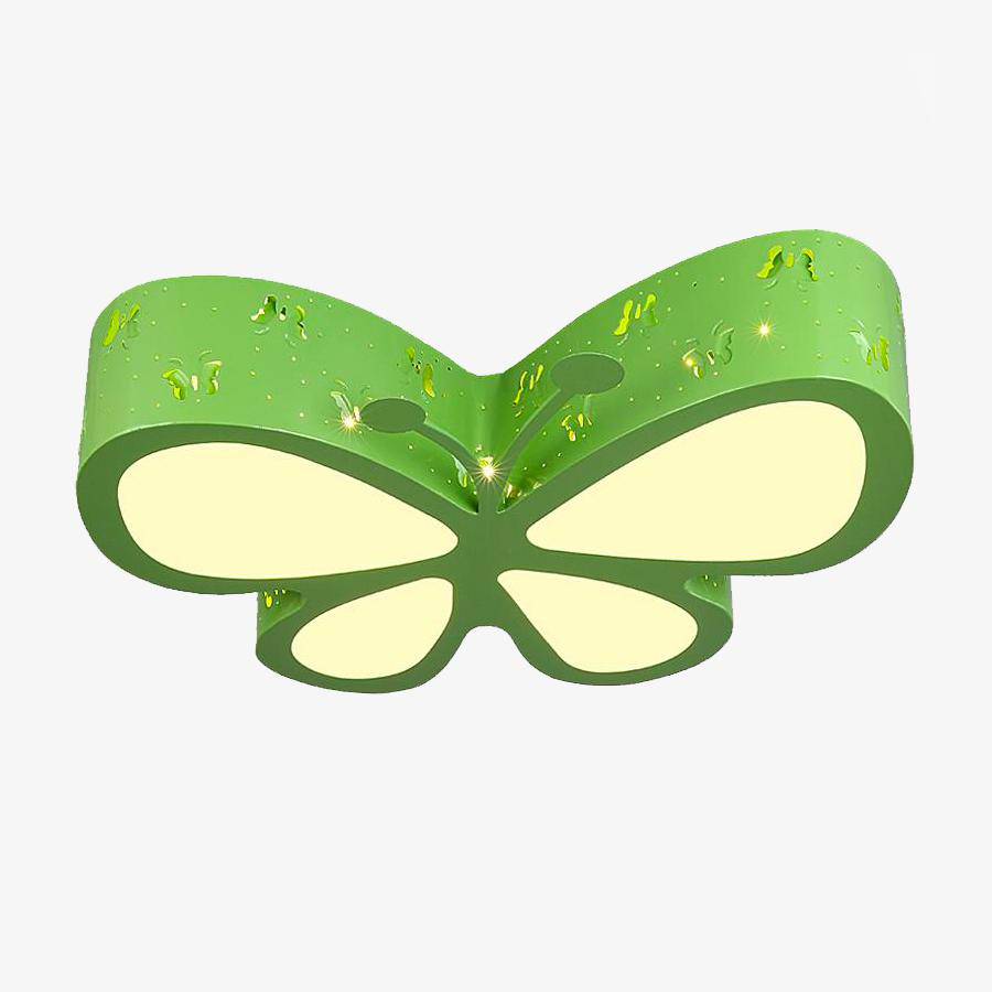 Suspension papillon verte enfant