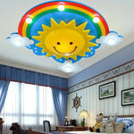 Plafonnier Enfant Led Arc-En-Ciel Soleil Luminaire Chambre