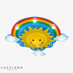 Plafonnier Enfant Led Arc-En-Ciel Soleil Luminaire Chambre