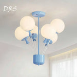 Plafonnier Enfant Verre Coloré Ballons Luminaire Chambre