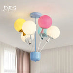 Plafonnier Enfant Verre Coloré Ballons Luminaire Chambre