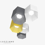 Plafonnier Hexagonal Couleur Géométrique Luminaire Chambre