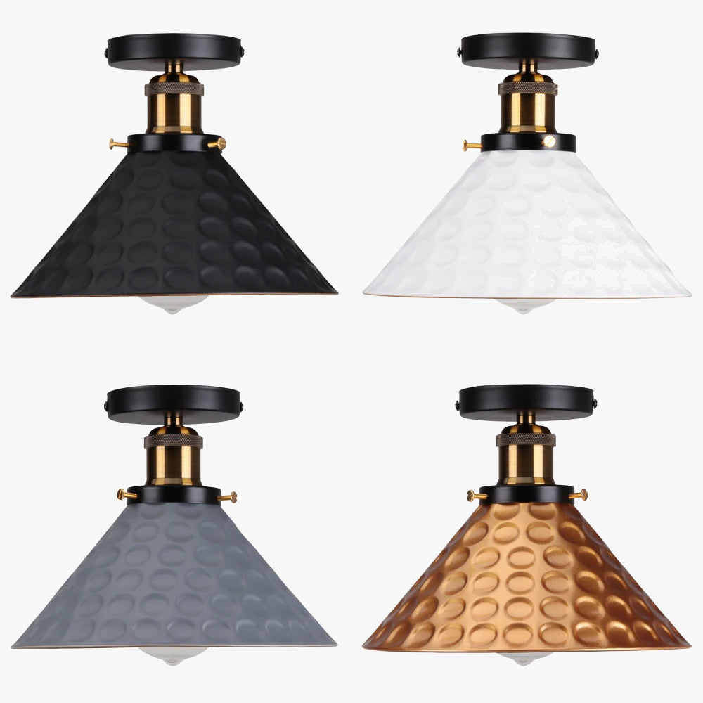 Plafonnier industriel design lumineux