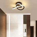 Plafonnier Led Anneaux Croisés Donovan Luminaire Chambre