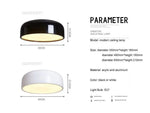 Plafonnier Led Arrondi Laqué Design Luminaire Chambre