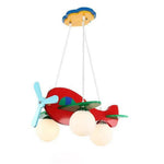 Plafonnier Led Avions En Bois Enfant Rouge Luminaire Chambre