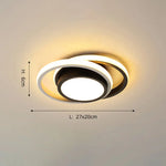 Plafonnier Led Bicolore Denver Rond - 32W / Chaude Luminaire Chambre