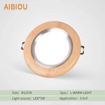 Plafonnier Led Bois Aibiou Large - Lumière Chaude Luminaire Chambre