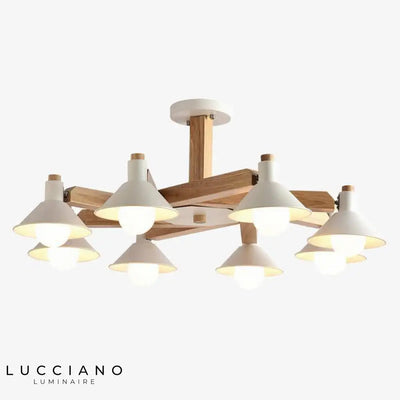 Plafonnier LED Bulbs en bois
