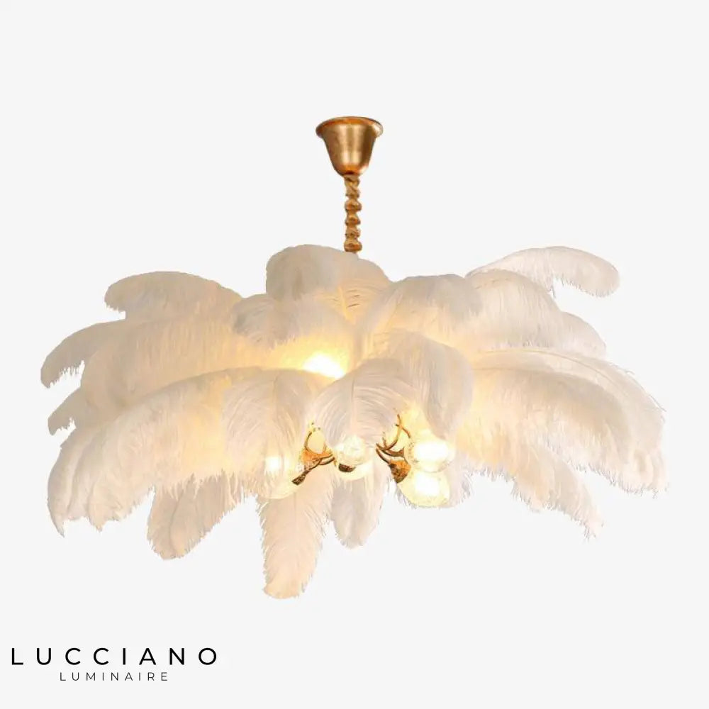 Plafonnier Led Carnaval À Plumes Colorées Blanc / S Luminaire Chambre