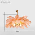 Plafonnier Led Carnaval À Plumes Colorées Rose / L Luminaire Chambre