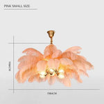 Plafonnier Led Carnaval À Plumes Colorées Rose / S Luminaire Chambre