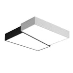 Plafonnier Led Carré Noir/Blanc Défectueux 52X45 5X9Cm - 32W Luminaire Chambre