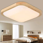 Plafonnier Led Carré Tatami Bois Luminaire Chambre