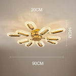 Plafonnier Led Cristal Ovale Moderne 10 Lampes / Chaude Luminaire Chambre