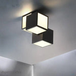 Plafonnier Led Cubes Métal Design Luminaire Chambre