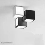 Plafonnier Led Cubes Métal Design Luminaire Chambre