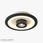 Plafonnier Led Design Avec Spot Ajustable Noir / Rond Chaude Luminaire Chambre