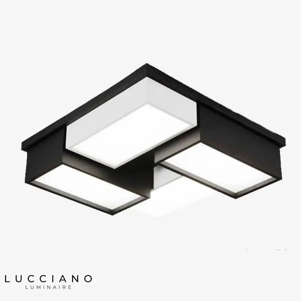 Plafonnier Led Design Moderne Rectangulaire Luminaire Chambre