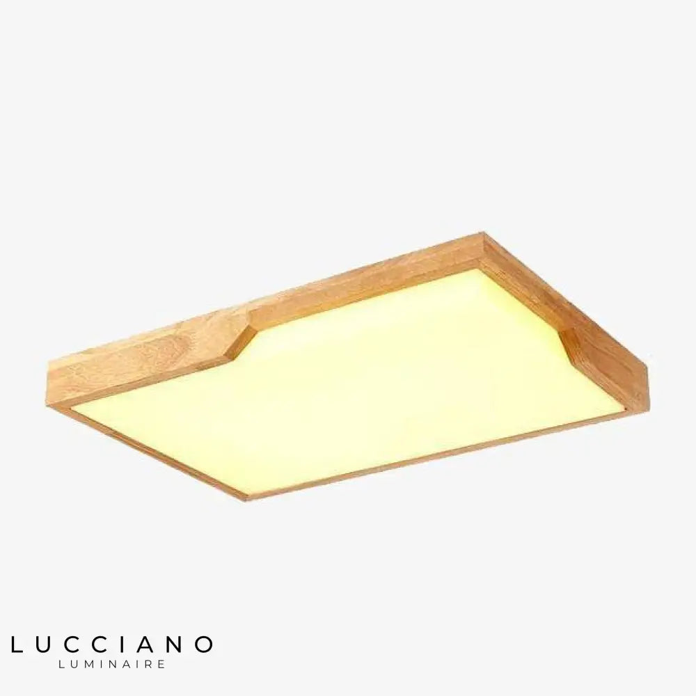 Plafonnier Led En Bois Tatami Luminaire Chambre