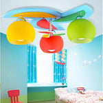 Plafonnier Led Enfant Hélice Colorée 3 Lampes Luminaire Chambre